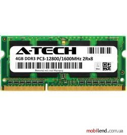 A-Tech 4 GB SO-DIMM DDR3 1600 MHz (AT4G1D3S1600ND8N15V)