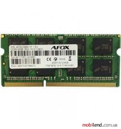 AFOX 8 GB SO-DIMM DDR3 1600 MHz (AFSD38BK1P)