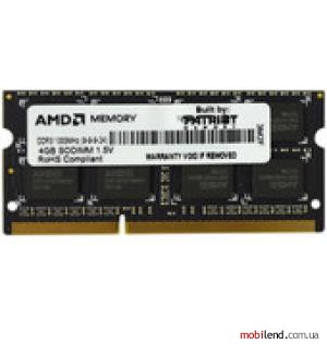 AMD Radeon Entertainment 4GB DDR3 SO-DIMM PC3-10600 (AE34G1339S2)