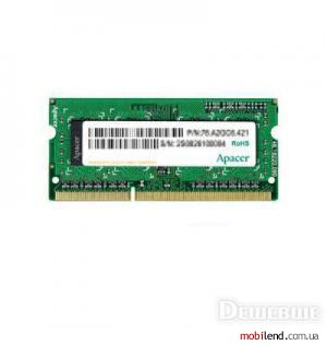 Apacer 2 GB SO-DIMM DDR3 1600 MHz (AS02GFA60CAQBGC)