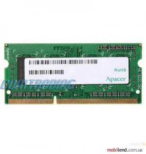 Apacer 4 GB SO-DIMM DDR3 1066 MHz (AS04GFA06C7QBGC)