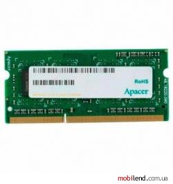 Apacer 4 GB SO-DIMM DDR3 1600 MHz (DS.04G2K.KAM)