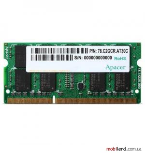 Apacer 8 GB SO-DIMM DDR3 1333 MHz (AS08GFA33C9TBGC)