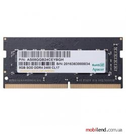 Apacer 8 GB SO-DIMM DDR4 2400 MHz (AS08GGB24CETBGC)