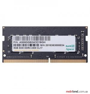 Apacer 8 GB SO-DIMM DDR4 2400 MHz (AS08GGB24CEYBGH)