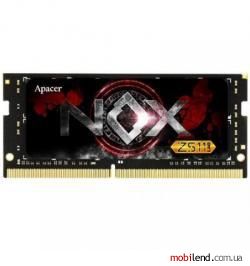 Apacer 8 GB SO-DIMM DDR4 3000 MHz NOX (EV.08G2Z.GGE)