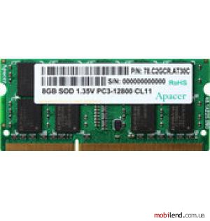 Apacer 8GB DDR3 SO-DIMM PC3-10600 (AS08GFA33C9TBGC)
