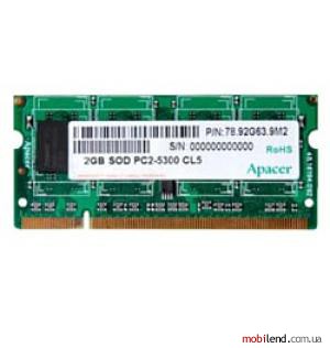 Apacer DDR2 667 ECC SO-DIMM 2Gb