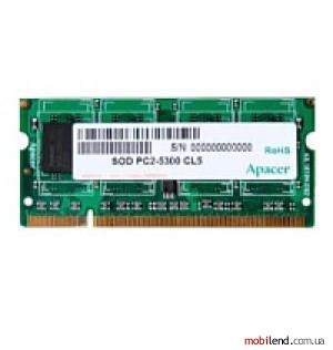 Apacer DDR2 667 ECC SO-DIMM 512Mb