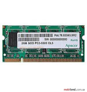 Apacer DDR2 667 SO-DIMM 2Gb CL5
