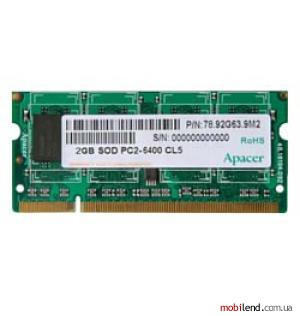 Apacer DDR2 800 ECC SO-DIMM 2Gb