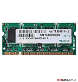 Apacer DDR2 800 SO-DIMM 2Gb