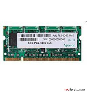 Apacer DDR2 800 SO-DIMM 512Mb