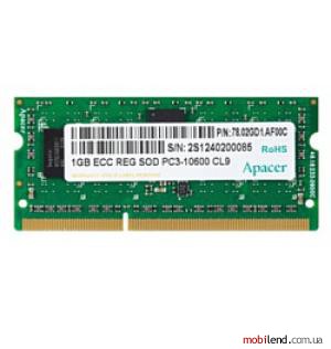 Apacer DDR3 1333 Registered ECC SO-DIMM 1Gb