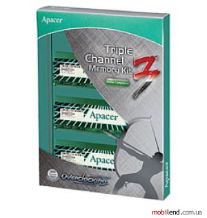 Apacer Giant DDR3 2000 DIMM 3GB Kit (1GBx3)