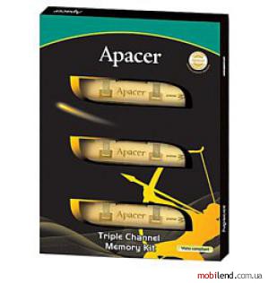 Apacer Golden DDR3 1333 DIMM 3GB Kit (1GBx3)