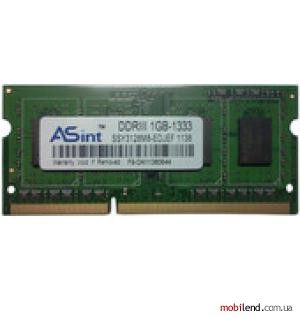 ASint 1GB DDR3 SO-DIMM PC3-10600 (SSY3128M8-EDJ1D)