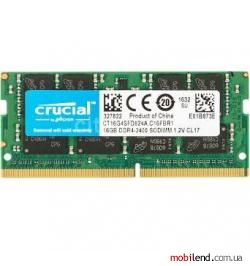 Crucial 16 GB SO-DIMM DDR4 2400 MHz (CT16G4SFR824A)