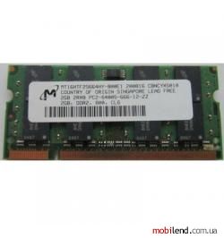 Crucial 2 GB SO-DIMM DDR2 800 MHz (MT16HTF25664HY-800E1)