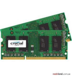 Crucial 2x2GB KIT DDR3 SO-DIMM PC3-8500 (CT2K2G3S1067M)