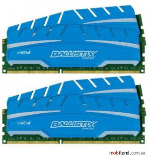 Crucial 32 GB (4x8GB) DDR3 1866 MHz (BLS4C8G3D18ADS3BEU)