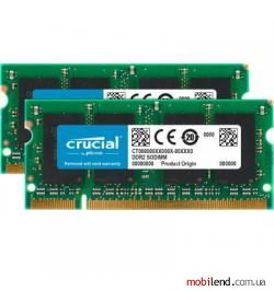 Crucial 4 GB (2x2GB) SO-DIMM DDR2 800 MHz (CT2KIT25664AC800)