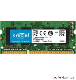 Crucial 4 GB SO-DIMM DDR3 1600 MHz (CT4G3S160BJM)
