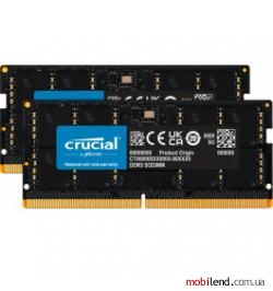Crucial 64 GB (2x32GB) SO-DIMM DDR5 4800 MHz (CT2K32G48C40S5)