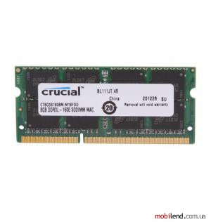 Crucial 8 GB SO-DIMM DDR3L 1600 MHz (CT8G3S160BM)