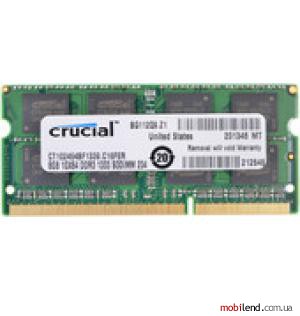 Crucial 8GB DDR3 SO-DIMM PC3-10600 (CT102464BF1339)
