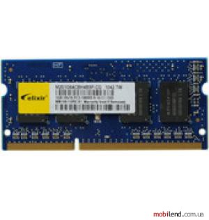 Elixir 1GB DDR3 SO-DIMM PC3-10600 (M2S1G64CBH4B5P-CG)