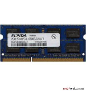 Elpida 2GB DDR3 SO-DIMM PC3-10600 (EBJ20UF8BCS0-DJ-F)