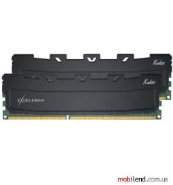 Exceleram 16 GB (2x8GB) DDR3 1600 MHz Black Kudos (EKBLACK3161611AD)