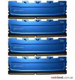 Exceleram 16 GB (4x4GB) DDR4 2133 MHz Blue Kudos (EKBLUE4162115AQ)
