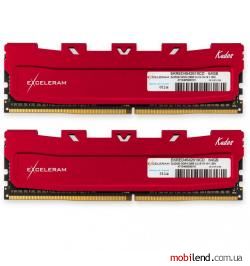 Exceleram 64 GB (2x32GB) DDR4 2666 MHz Red Kudos (EKRED4642619CD)