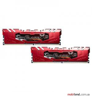 G.Skill 16 GB (2x8GB) DDR4 2400 MHz Flare X Red (F4-2400C16D-16GFXR) G.Skill 16 GB (2x8GB) DDR4 2400 MHz Flare X Red (F4-2400C16D-16GFXR)