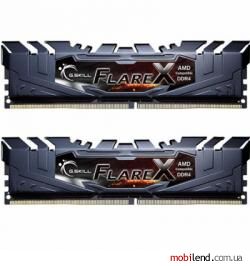 G.Skill 16 GB (2x8GB) DDR4 3200 MHz Flare X Black (F4-3200C16D-16GFX)