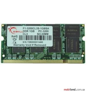 G.Skill 1 GB SO-DIMM DDR 333 MHz (F1-2700CL3S-1GBSA) G.Skill 1 GB SO-DIMM DDR 333 MHz (F1-2700CL3S-1GBSA)