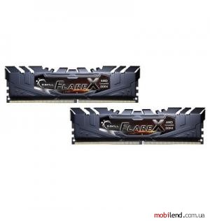 G.Skill 32 GB (2x16GB) DDR4 2400 MHz Flare X Black (F4-2400C15D-32GFX)