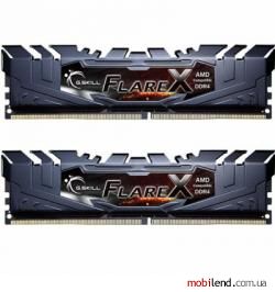 G.Skill 32 GB (2x16GB) DDR4 3200 MHz Flare X Black (F4-3200C16D-32GFX)