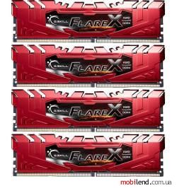 G.Skill 32 GB (4x8GB) DDR4 2400 MHz Flare X (F4-2400C15Q-32GFXR) G.Skill 32 GB (4x8GB) DDR4 2400 MHz Flare X (F4-2400C15Q-32GFXR)