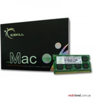 G.Skill 8 GB (2x4GB) SO-DIMM DDR3 1333 MHz (FA-10666CL9D-8GBSQ)