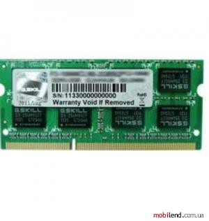 G.Skill 8 GB (2x4GB) SO-DIMM DDR3L 1333 MHz (F3-1333C9D-8GSL)