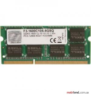 G.Skill 8 GB DDR3 1600 MHz (F3-1600C10S-8GSQ)