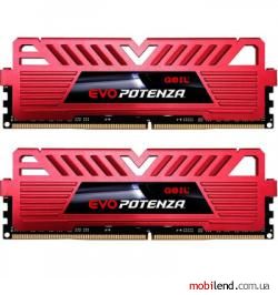 Geil 16 GB (2x8GB) DDR4 3200 MHz Evo Potenza Red (GPR416GB3200C16ADC)