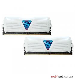 Geil 8 GB (2x4GB) DDR4 2400 MHz Super Luce Frost White with White LED (GLWW48GB2400C16DC)