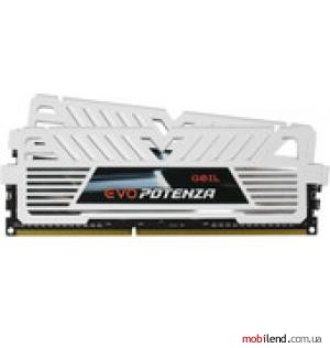 GeIL EVO Potenza Frost White 2x4GB DDR3 PC3-19200 (GPW38GB2400C9DC)