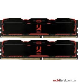 GOODRAM 16 GB (2x8GB) DDR4 2400 MHz IRDM Black (IR-2400D464L17S/16GDC)