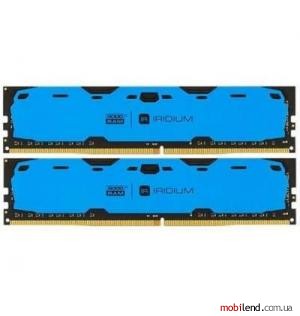 GOODRAM 16 GB (2x8GB) DDR4 2400 MHz Iridium Blue (IR-B2400D464L15S/16GDC)