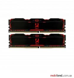 GOODRAM 16 GB (2x8GB) DDR4 3000 MHz Iridium X Black (IR-X3000D464L16S/16GDC)